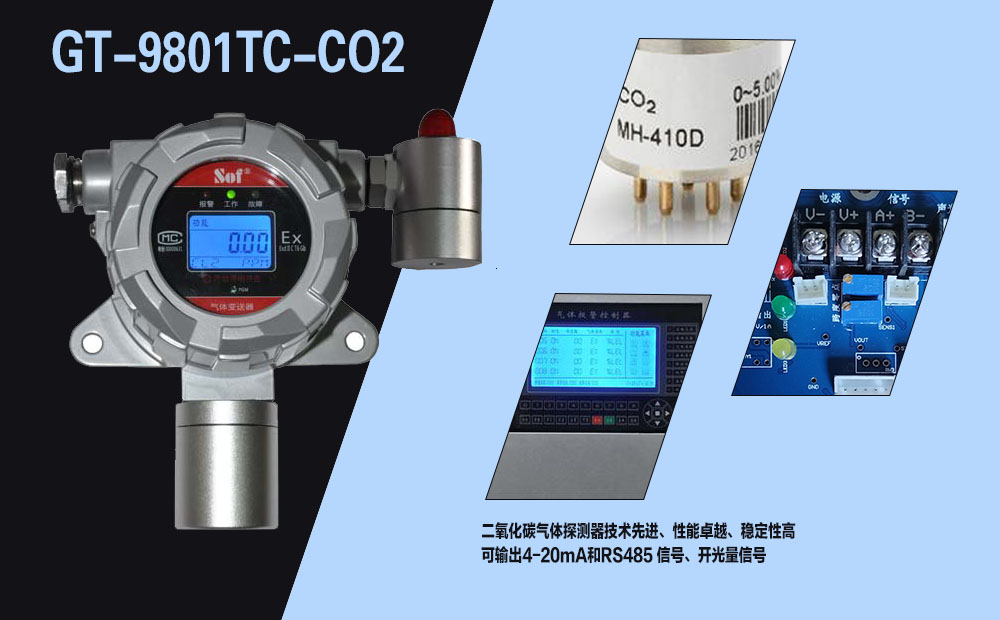 GT-9801TC-CO2二氧化碳氣體探測器(圖1)